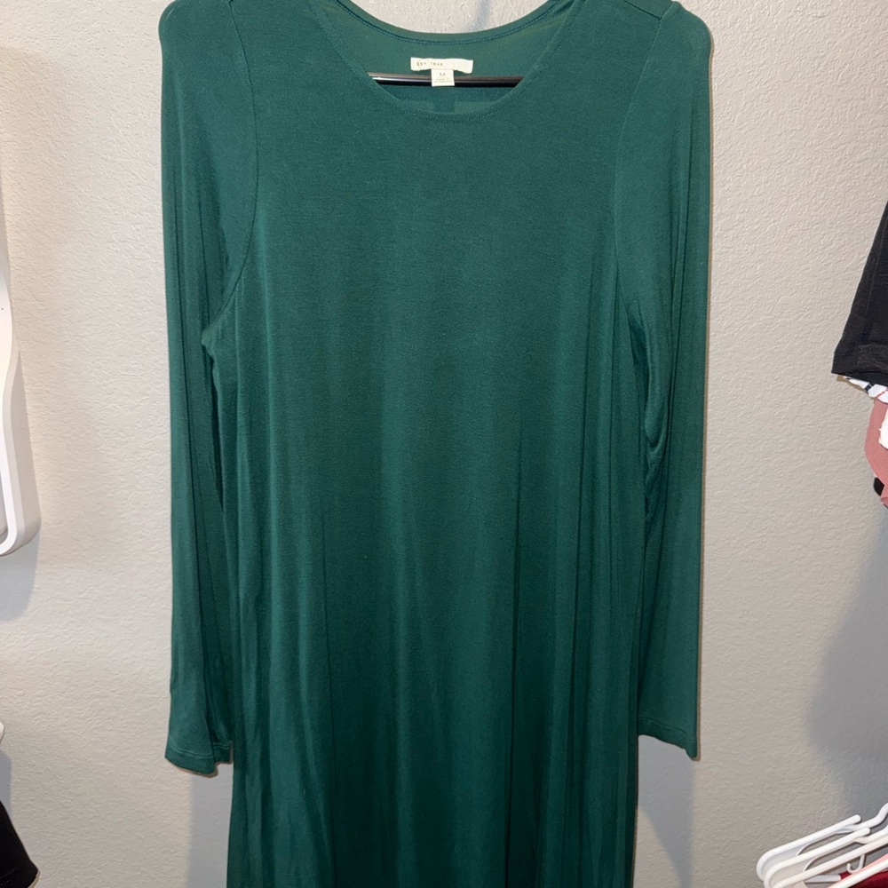 Cato Deep Green Long Sleeve Dress